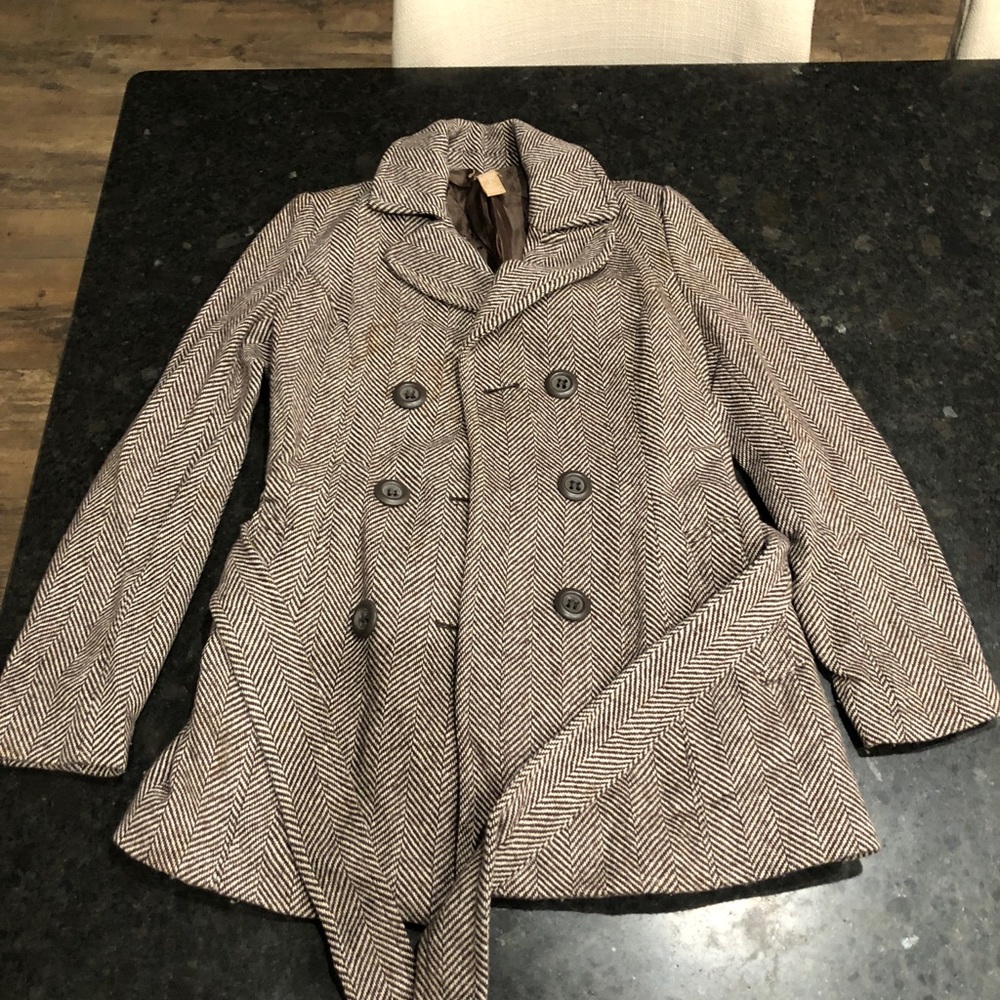 Chevron brown and cream Coat
